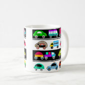 Mug Voitures amusantes (Devant droit)