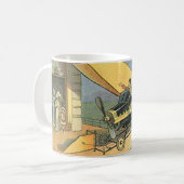 Mug Voitures cabriolet Steampunk de science-fiction vi (Devant gauche)