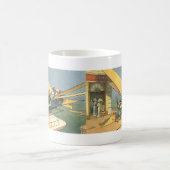 Mug Voitures cabriolets Steampunk de science-fiction v (Centre)