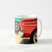 Mug Voitures classiques garées dans une voiture à rame (Devant droit)