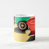 Mug Voitures classiques garées dans une voiture à rame (Centre)