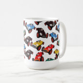 Mug Voitures de course vintage (Devant droit)