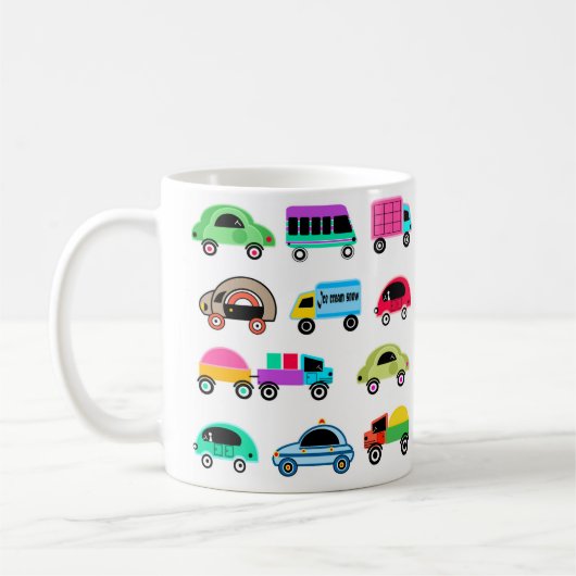 Mug Voitures drôles (Gauche)