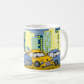 Mug Voitures Hybrides Branchées Dessin Animé (Devant droit)