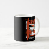 Mug Voitures Japonaises Mk4 Supra Orange Et Blanc (Devant droit)