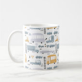 Mug Voitures mignonnes dans le Motif de la circulation (Gauche)