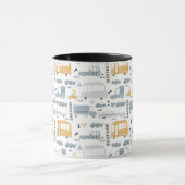 Mug Voitures mignonnes dans le Motif de la circulation (Centre)