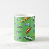 Mug Voitures rétro : Motif mignon à main (Centre)