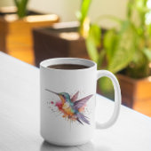Mug Vol coloré, colibri aquarelle