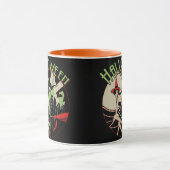 Mug Vol de sorcière de Halloween (cru) (Centre)