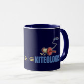 Mug Vol humoristique de cerf-volant (Devant droit)