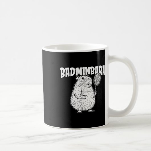 Mug Volant de badminton Capybara - Badminb de raquette (Droite)