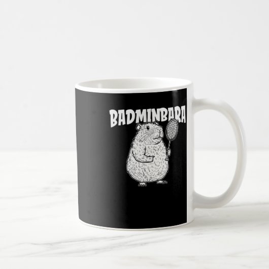 Mug Volant de badminton Capybara - Badminb de raquette (Droite)