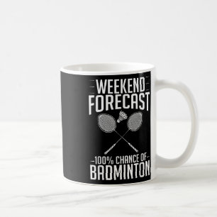 Mug Volant de badminton Racket Joueur Birdie