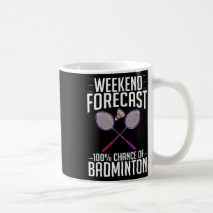 Mug Volant de badminton Racket Joueur Birdie