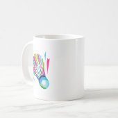Mug Volant de Badminton Raquette Sport Badminton Pop A (Devant gauche)