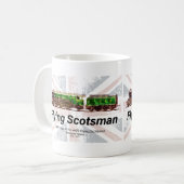 Mug Volant Scotsman Steam Train Anglais Locomotive (Devant gauche)