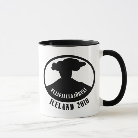 Mug Volcan 2010 de l'Islande (Droite)