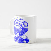 Mug Volcan - Bleu (Devant gauche)