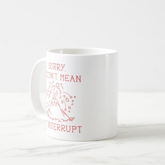Mug Volcan d'interruption (Devant gauche)