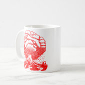 Mug Volcan - Rouge (Devant gauche)