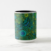 Mug Voler, voler la libellule sur le vert émeraude (Centre)