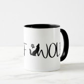 Mug Volet de logo graphique Wolf (Devant droit)