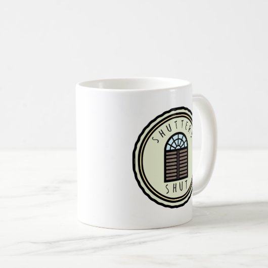 Mug Volets fermés ! (Devant droit)