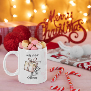 Mug Voleur de Cadeaux Noël familial amusant et assort