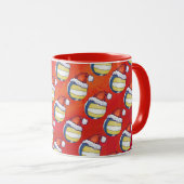 Mug Volley-ball avec Casquette de Noël (Devant droit)