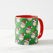 Mug Volley-ball Casquette de Noël (Devant droit)