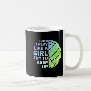Mug Volley-ball cool Pour Femmes Filles Jeune Volley-b