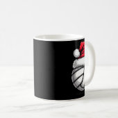 Mug Volley-ball de Noël Santa Hat 3 (Devant droit)