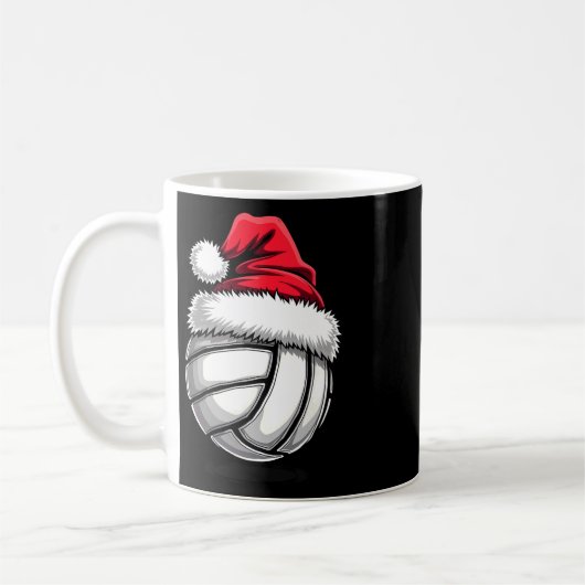 Mug Volley-ball de Noël Santa Hat 3 (Gauche)