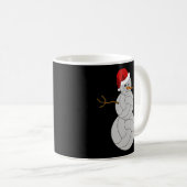 Mug Volley-ball de Noël Volleybal Snowman Long (Devant droit)
