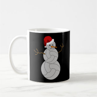 Mug Volley-ball de Noël Volleybal Snowman Long