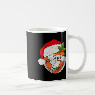 Mug Volley-ball Noël Santa Hat Femmes Hommes Tennis Lo
