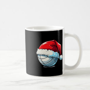 Mug Volley-ball Noël Santa Hat Funny Volleyball Lo