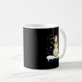 Mug Volley-ball Noël Volleyball Snowman Lights Boy (Devant droit)