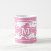 Mug Volley-ball rose - Monogramme (Centre)