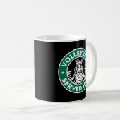 Mug Volley-ball servi chaud - Grand volley-ball (Devant droit)