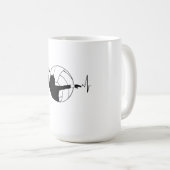 Mug Volley-ball - Volleyball Lecteur Heartbeat (Devant droit)