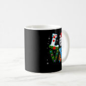 Mug Volleyball amusant Noël Volleyball Joueurs Aimer (Devant droit)