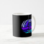 Mug Volleyball Bump Set Spike Repeat Blue Purple N (Devant droit)