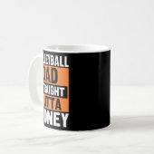 Mug Volleyball Dad Straight Outta Money Funny Srts Par (Devant gauche)