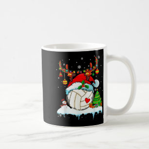 Mug Volleyball drôle de Noël Chapeau de Père Noël de r