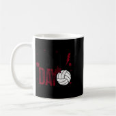 Mug Volleyball Game Day Retro Girls Volleyball Mom Mar (Gauche)