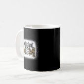 Mug Volleyball Maman Leopard Bleached Fun Fun Mother's (Devant gauche)