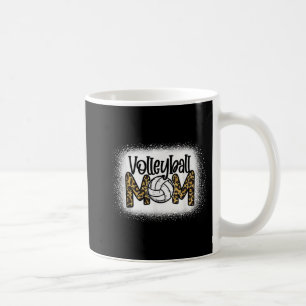 Mug Volleyball Maman Leopard Bleached Fun Fun Mother's