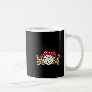 Mug Volleyball Maman Leopard Bleached Fun Fun Mother's
